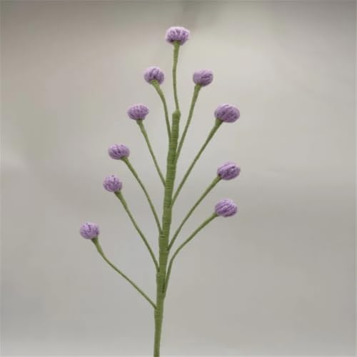 QQNQQ Häkelblume, Häkelpflanzen, Blumensträuße, fertige Schneeflocken, Hochzeitszubehör, Heimdekoration, Häkelblumen(Purple) von QQNQQ