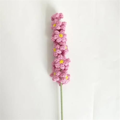 QQNQQ Häkelblume, Häkelpflanzen, handgemachtes Garnweben, Hyazinthenstrauß, gehäkelte Kunstblumen for die Hochzeit, Heimdekoration, Sanzhi(Coral Pinrk) von QQNQQ