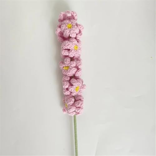 QQNQQ Häkelblume, Häkelpflanzen, handgemachtes Garnweben, Hyazinthenstrauß, gehäkelte Kunstblumen for die Hochzeit, Heimdekoration, Sanzhi(Light Pinrk) von QQNQQ