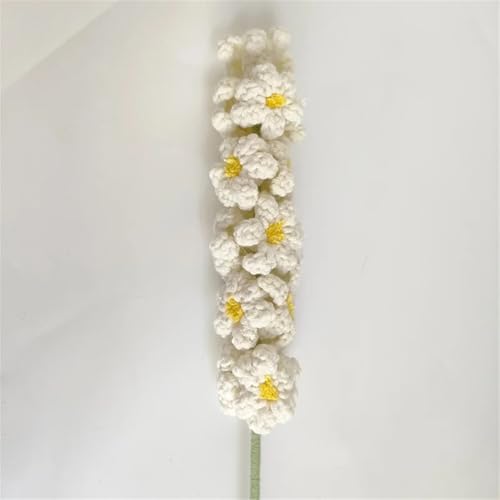 QQNQQ Häkelblume, Häkelpflanzen, handgemachtes Garnweben, Hyazinthenstrauß, gehäkelte Kunstblumen for die Hochzeit, Heimdekoration, Sanzhi(Milk White) von QQNQQ