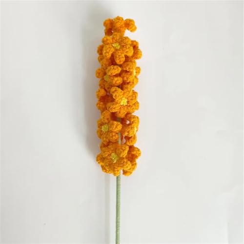 QQNQQ Häkelblume, Häkelpflanzen, handgemachtes Garnweben, Hyazinthenstrauß, gehäkelte Kunstblumen for die Hochzeit, Heimdekoration, Sanzhi(Yellow Gn8) von QQNQQ