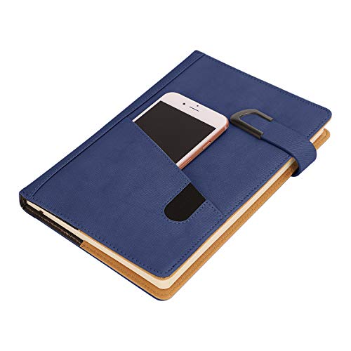 QQNQQ Notizbuch, , A5 liniertes Tagebuch mit Stift- und Kartenschlitz Schreibjournal Executive-Tagebuch Planer Portfolio-Ordner mit Tasche Persönlicher Organizer Notizblock mit Buchlineal Blau QQNQQ Notizbuch, , A5 liniertes Tagebuch mit Stift- und Kartenschlitz Schreibjournal Executive-Tagebuch Planer Portfolio-Ordner mit Tasche Persönlicher Organizer Notizblock mit Buchlineal Blau von QQNQQ
