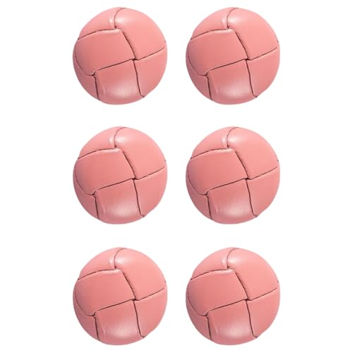 QQPQQ 6 Stück mit echtem Leder überzogene Knöpfe, modische dekorative Metallknöpfe, Bastel-DIY-Zubehör, 15 mm-25 mm Lederknöpfe for Mäntel, Jackenknöpfe, Kamelhaar, Kaschmir(Dark Pink,15mm) von QQPQQ