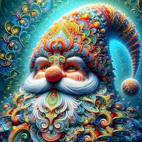 QQYRHN 5D Alter Mann Diamond Painting Kit für Erwachsene Anfänger Zwerg Diamant Kunst Kits Vollständiges DIY Zeichentrickfilm Diamantstickerei-Set Perfekt zur Entspannung und Dekoration 30x30 cm von QQYRHN