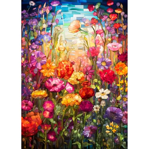 QQYRHN 5D Bunte Blumen Diamond Painting Kit für Erwachsene Anfänger Wilde Blumen Diamant Kunst Kits Vollständiges DIY Traumland Diamantstickerei-Set Perfekt zur Entspannung und Dekoration 30x40 cm QQYRHN 5D Bunte Blumen Diamond Painting Kit für Erwachsene Anfänger Wilde Blumen Diamant Kunst Kits Vollständiges DIY Traumland Diamantstickerei-Set Perfekt zur Entspannung und Dekoration 30x40 cm von QQYRHN