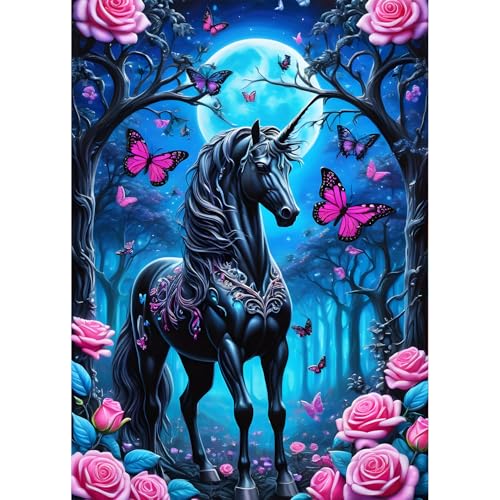 QQYRHN 5D Einhorn Diamond Painting Kit für Erwachsene Anfänger Nachthimmel Diamant Kunst Kits Vollständiges DIY Schmetterling Blumen Diamantstickerei-Set Perfekt zur Entspannung und Dekoration 30x40cm QQYRHN 5D Einhorn Diamond Painting Kit für Erwachsene Anfänger Nachthimmel Diamant Kunst Kits Vollständiges DIY Schmetterling Blumen Diamantstickerei-Set Perfekt zur Entspannung und Dekoration 30x40cm von QQYRHN