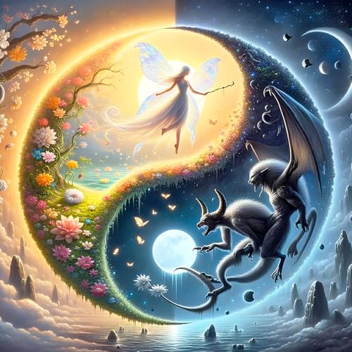 QQYRHN 5D Fee und Biest Diamond Painting Kit für Erwachsene Anfänger Tai Chi Diamant Kunst Kits Vollständiges DIY Yin und Yang Diamantstickerei-Set Perfekt zur Entspannung und Dekoration 30x30 cm QQYRHN 5D Fee und Biest Diamond Painting Kit für Erwachsene Anfänger Tai Chi Diamant Kunst Kits Vollständiges DIY Yin und Yang Diamantstickerei-Set Perfekt zur Entspannung und Dekoration 30x30 cm von QQYRHN