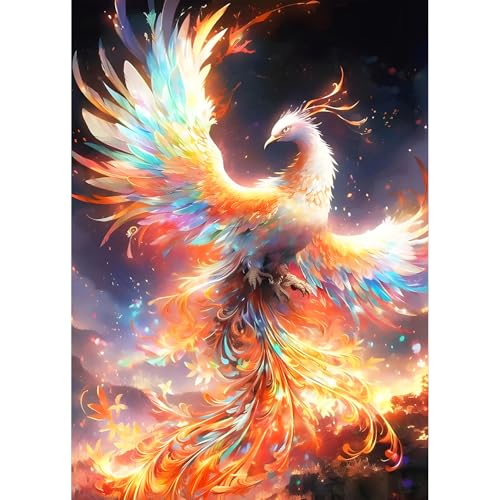 QQYRHN 5D Feuer-Phönix Diamond Painting Kit für Erwachsene Anfänger Fantasie Diamant Kunst Kits Vollständiges DIY Traumland Diamantstickerei-Set Perfekt zur Entspannung und Dekoration 30x40 cm QQYRHN 5D Feuer-Phönix Diamond Painting Kit für Erwachsene Anfänger Fantasie Diamant Kunst Kits Vollständiges DIY Traumland Diamantstickerei-Set Perfekt zur Entspannung und Dekoration 30x40 cm von QQYRHN