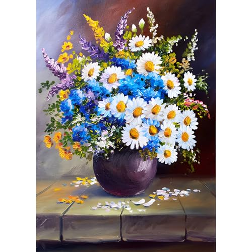 QQYRHN 5D Kamille Diamond Painting Kit für Erwachsene Anfänger Wildblumen Diamant Kunst Kits Vollständiges DIY Vintage-Vase Diamantstickerei-Set Perfekt zur Entspannung und Dekoration 30x40 cm QQYRHN 5D Kamille Diamond Painting Kit für Erwachsene Anfänger Wildblumen Diamant Kunst Kits Vollständiges DIY Vintage-Vase Diamantstickerei-Set Perfekt zur Entspannung und Dekoration 30x40 cm von QQYRHN