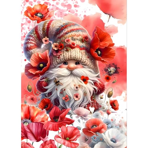 QQYRHN 5D Karikatur Zwerg Diamond Painting Kit für Erwachsene Anfänger Mohnblumen Diamant Kunst Kits Vollständiges DIY Blumen Diamantstickerei-Set Perfekt zur Entspannung und Dekoration 30x40 cm QQYRHN 5D Karikatur Zwerg Diamond Painting Kit für Erwachsene Anfänger Mohnblumen Diamant Kunst Kits Vollständiges DIY Blumen Diamantstickerei-Set Perfekt zur Entspannung und Dekoration 30x40 cm von QQYRHN