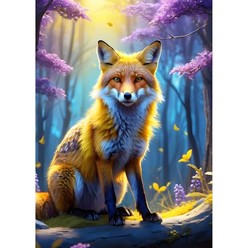 QQYRHN 5D Niedlicher Fuchs Diamond Painting Kit für Erwachsene Anfänger Fantasie Wald Diamant Kunst Kits Vollständiges DIY Traumland Diamantstickerei-Set Perfekt zur Entspannung und Dekoration 30x40cm QQYRHN 5D Niedlicher Fuchs Diamond Painting Kit für Erwachsene Anfänger Fantasie Wald Diamant Kunst Kits Vollständiges DIY Traumland Diamantstickerei-Set Perfekt zur Entspannung und Dekoration 30x40cm von QQYRHN