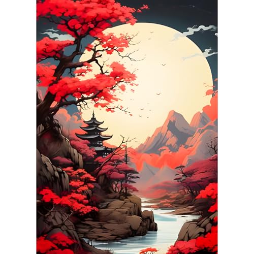 QQYRHN 5D Sonnenaufgang Diamond Painting Kit für Erwachsene Anfänger Berg Baum Diamant Kunst Kits Vollständiges DIY Landschaft Diamantstickerei-Set Perfekt zur Entspannung und Dekoration 30x40 cm QQYRHN 5D Sonnenaufgang Diamond Painting Kit für Erwachsene Anfänger Berg Baum Diamant Kunst Kits Vollständiges DIY Landschaft Diamantstickerei-Set Perfekt zur Entspannung und Dekoration 30x40 cm von QQYRHN