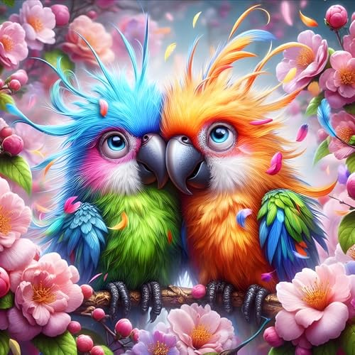 QQYRHN 5D Vogelpärchen Diamond Painting Kit für Erwachsene Anfänger Blumen Diamant Kunst Kits Vollständiges DIY Cartoon-Vögel Diamantstickerei-Set Perfekt zur Entspannung und Dekor 30x30 cm QQYRHN 5D Vogelpärchen Diamond Painting Kit für Erwachsene Anfänger Blumen Diamant Kunst Kits Vollständiges DIY Cartoon-Vögel Diamantstickerei-Set Perfekt zur Entspannung und Dekor 30x30 cm von QQYRHN