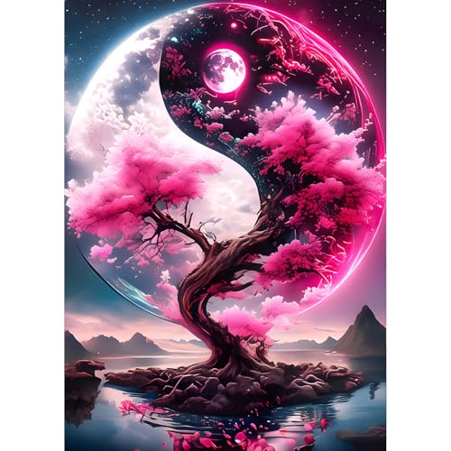 QQYRHN 5D Yin Yang Diamond Painting Kit für Erwachsene Anfänger Tai Chi Diamant Kunst Kits Vollständiges DIY Baum des Lebens Diamantstickerei-Set Perfekt zur Entspannung und Dekoration 30x40 cm QQYRHN 5D Yin Yang Diamond Painting Kit für Erwachsene Anfänger Tai Chi Diamant Kunst Kits Vollständiges DIY Baum des Lebens Diamantstickerei-Set Perfekt zur Entspannung und Dekoration 30x40 cm von QQYRHN