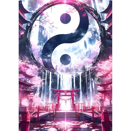 QQYRHN 5D Yin Yang Diamond Painting Kit für Erwachsene Anfänger Tai Chi Diamant Kunst Kits Vollständiges DIY Torii-Tor Diamantstickerei-Set Perfekt zur Entspannung und Dekoration 30x40 cm QQYRHN 5D Yin Yang Diamond Painting Kit für Erwachsene Anfänger Tai Chi Diamant Kunst Kits Vollständiges DIY Torii-Tor Diamantstickerei-Set Perfekt zur Entspannung und Dekoration 30x40 cm von QQYRHN