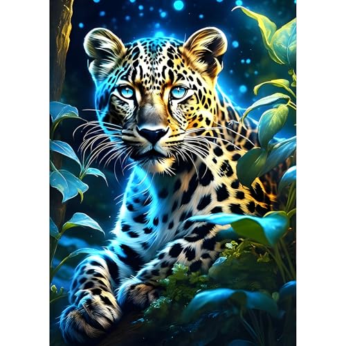 QQYRHN Leopard Diamond Painting Kits for Beginners Adults,5D Dreamland Diamond Art Kits, DIY Round Full Drill Leopard Diamond Dots Diamond Gem Art with Painting Kits for Home Wall Decor 12x16 Inch QQYRHN Leopard Diamond Painting Kits for Beginners Adults,5D Dreamland Diamond Art Kits, DIY Round Full Drill Leopard Diamond Dots Diamond Gem Art with Painting Kits for Home Wall Decor 12x16 Inch von QQYRHN