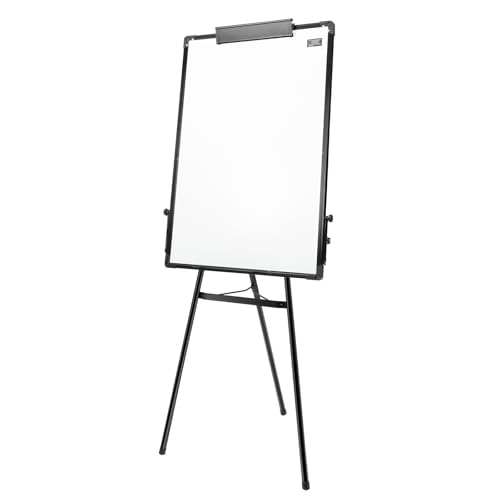 Stativ Whiteboard 24x36in Whiteboard Flipchart Ständer, Flipchart Staffelei Whiteboard, Höhenverstellbar Standboard mit Stiftablage Radiergummi Whiteboard-Stift von QRANSEUYXY