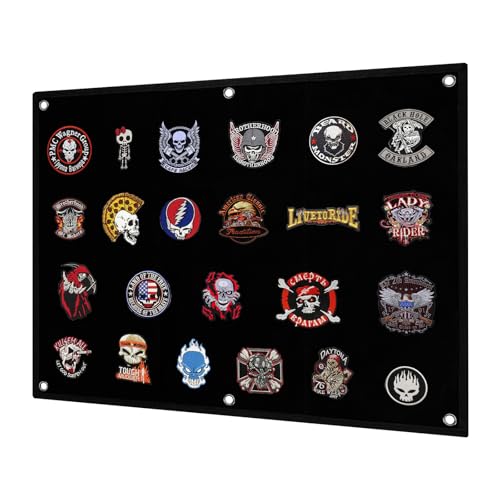 QSJSM Patches Klett Wand, Klett-Patch-Panel,58 * 45cm Klettfläche, Klettwandfläche Patches, Mit öse Zum Aufhängen, Patch Wand, Organizer Display Tafel, Zum Anbringen Von Aufklebern Und Abzeichen von QSJSM