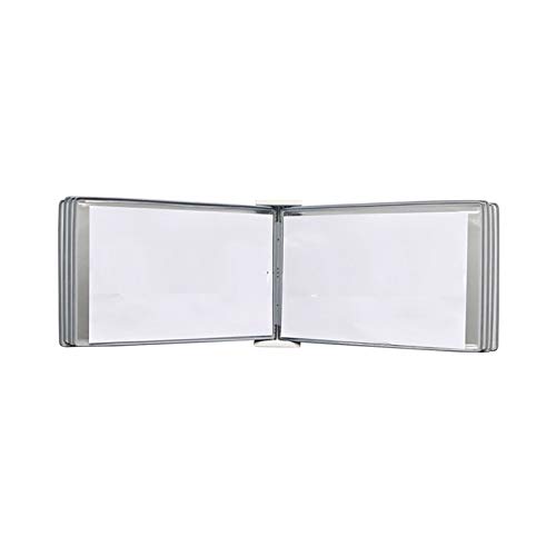QSJY FLIP-Datei-Plakat-Anzeigebuch, A3 [16.53 Zoll × 11.69inch] Info-Blätter Werden zurückgesetzt, um 20 Info-Blätter insgesamt zu erhalten (Color : Gray, Size : 17.7×13×3.15IN) von QSJY