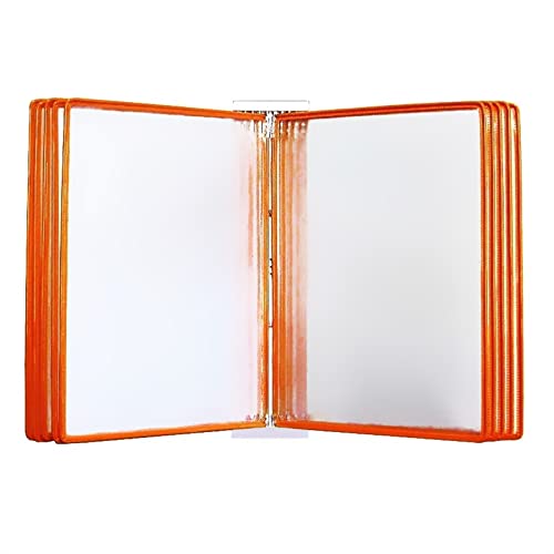 QSJY Sichttafelsystem Tisch Wand Sichttafel A4, Fächermappe 10 Orange Tafeln (Color : Orange-A4 Letter) von QSJY
