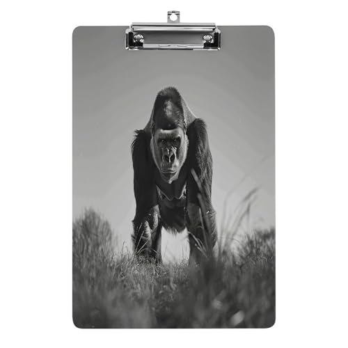 Acryl-Klemmbrett, 32,5 x 21,6 cm, transparent, hält 100 Blatt, lustiger Biont im Gras, Druck, flaches Profil, Clip für Büro, Restaurant Acryl-Klemmbrett, 32,5 x 21,6 cm, transparent, hält 100 Blatt, lustiger Biont im Gras, Druck, flaches Profil, Clip für Büro, Restaurant von QSKDLAC