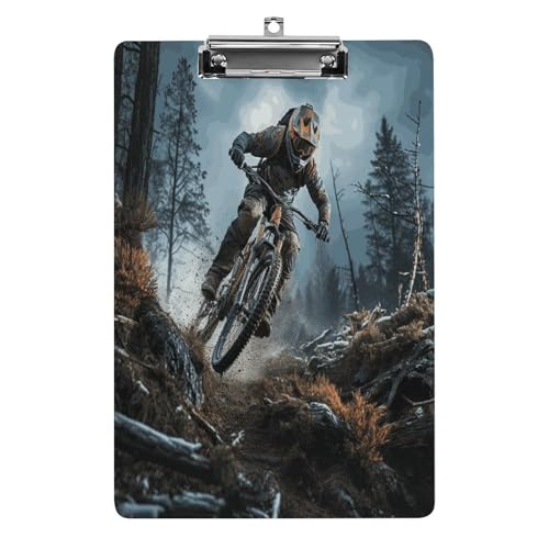 Acryl-Klemmbrett, 32,5 x 21,6 cm, transparent, hält 100 Blatt, lustiger Radsport, Turnierdruck, flaches Profil, Clip für Büro, Restaurant Acryl-Klemmbrett, 32,5 x 21,6 cm, transparent, hält 100 Blatt, lustiger Radsport, Turnierdruck, flaches Profil, Clip für Büro, Restaurant von QSKDLAC