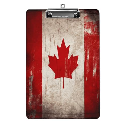 Acryl-Klemmbrett, 32,5 x 21,6 cm, transparent, hält 100 Blatt, lustiger Retro-Banner-Druck, flaches Profil-Clip für Büro, Restaurant Acryl-Klemmbrett, 32,5 x 21,6 cm, transparent, hält 100 Blatt, lustiger Retro-Banner-Druck, flaches Profil-Clip für Büro, Restaurant von QSKDLAC