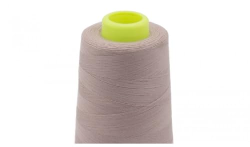 Overlockgarn 3000 Yard – Stärke 120 – 100 % Polyester – Reißfest & Farbecht – Für Overlock und Coverlock – 1 Kone – 30 Farben verfügbar – Nähgarn für alle Näharbeiten (531 poudre) von QT