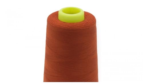 Overlockgarn | 3000 yard/Kone | Stärke 120, Garn für Overlock-Nähmaschinen (536 pumpkin) von QT