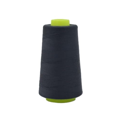 Overlockgarn | 3000 yard/Kone | Stärke 120, Garn für Overlock-Nähmaschinen (680 anthracite) von QT
