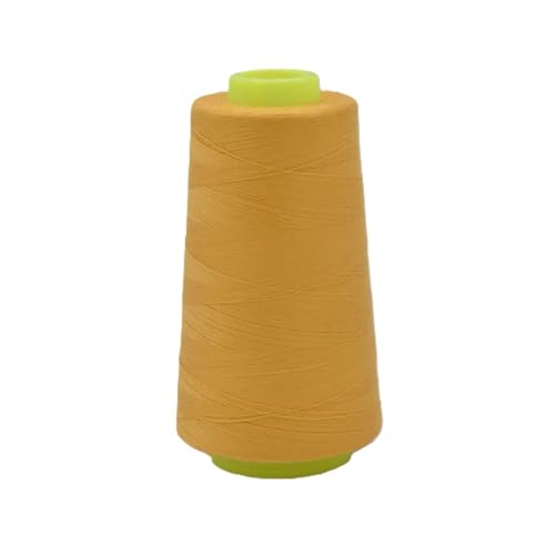 Overlockgarn | 3000 yard/Kone | Stärke 120, Garn für Overlock-Nähmaschinen (840 ochre) von QT