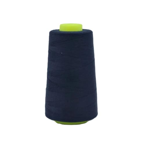 Overlockgarn | 3000 yard/Kone | Stärke 120, Garn für Overlock-Nähmaschinen (navy) von QT
