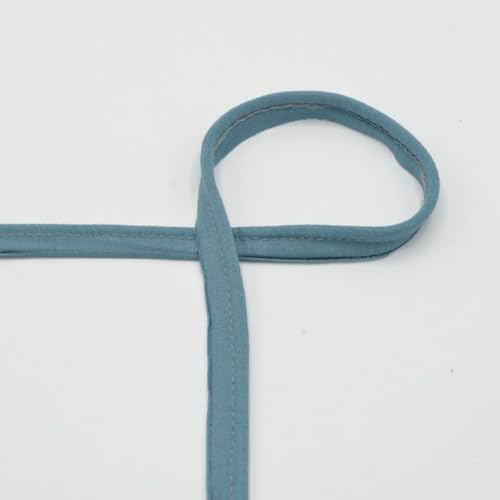 Paspelband Jersey | Jerseypaspel | 10mm breit | viele Farben | Länge ab 1m | Meterware (dark dusty mint) von QT