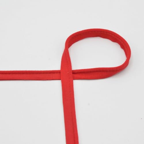 Paspelband Jersey | Jerseypaspel | 10mm breit | viele Farben | Länge ab 1m | Meterware (rot) von QT
