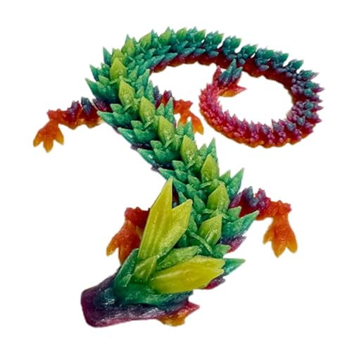 -gedrucktes Drachenmodell – 30 cm bewegliche Drachen-Tischdekoration | Lumineszenz-Design-Drachen-Desktop-Ornament | Weihnachten gemeinsame Mobilität Halloween Dekoration Ornament für Home Desktop -gedrucktes Drachenmodell – 30 cm bewegliche Drachen-Tischdekoration | Lumineszenz-Design-Drachen-Desktop-Ornament | Weihnachten gemeinsame Mobilität Halloween Dekoration Ornament für Home Desktop von QTFYE