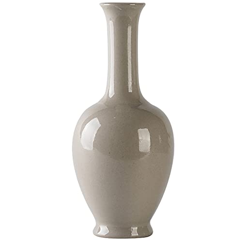 Keramikvase, Retro-Blumenarrangement-Flasche im chinesischen Stil, langer Flaschenhals-Vase, gut als Heimdekoration, Arbeitszimmerdekoration Keramikvase, Retro-Blumenarrangement-Flasche im chinesischen Stil, langer Flaschenhals-Vase, gut als Heimdekoration, Arbeitszimmerdekoration von QTYQWC