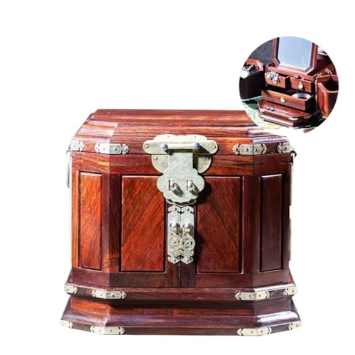 QTYQWC Halsketten-Organizer, Schmuckkästchen, Aufbewahrung, Samt, Schublade, Armband, Ohrringe, Präsentationsständer, Holz, Schmuckkästchen mit Spiegel, Ring, Halskette, Ohrringe, Schmuckkästchen (Typ QTYQWC Halsketten-Organizer, Schmuckkästchen, Aufbewahrung, Samt, Schublade, Armband, Ohrringe, Präsentationsständer, Holz, Schmuckkästchen mit Spiegel, Ring, Halskette, Ohrringe, Schmuckkästchen (Typ von QTYQWC