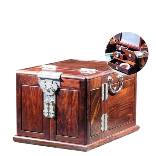 QTYQWC Halsketten-Organizer, Schmuckkästchen, Aufbewahrung, Samt, Schublade, Armband, Ohrringe, Präsentationsständer, Holz, Schmuckkästchen mit Spiegel, Ring, Halskette, Ohrringe, Schmuckkästchen (Typ QTYQWC Halsketten-Organizer, Schmuckkästchen, Aufbewahrung, Samt, Schublade, Armband, Ohrringe, Präsentationsständer, Holz, Schmuckkästchen mit Spiegel, Ring, Halskette, Ohrringe, Schmuckkästchen (Typ von QTYQWC