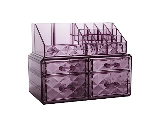 QTYQWC Schmuckschatulle mit Schubladen, multifunktionale Kosmetikbox, Ohrringe, Ringe, Halsketten, Armbänder, Schmuck-Organizer, Schmuckhalter von QTYQWC