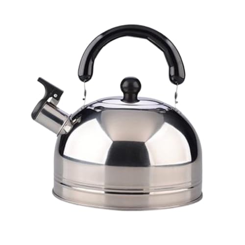 Starbbq Teekessel für Herdplatte, Edelstahl, Pfeifender Teekessel für Herd, schnell kochend, agnostische Pfeife, Teekessel (3 l) von QTYQWC