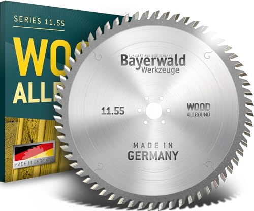 Bayerwald - HM Kreissägeblatt - Ø 500 x 4.5 x 30 | Z=60 FL 5 12 | Serie 11.55 - Wechselzahn für Längs- & Querschnitte in Holz/Holzwerkstoffen von QUALITÄT AUS DEUTSCHLAND Bayerwald Werkzeuge