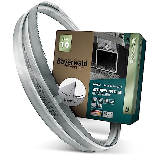 Bayerwald Sägeband für Metall - Bandsägeblatt 1138 x 13 x 0.65 x 10 14 ZpZ - M42 Metallbandsägeblatt Stahl + NE-Metalle - passend für PIRANHA. BERNARDO EBS 100 B. GÜDE MBS 105 V uvm. von QUALITÄT AUS DEUTSCHLAND Bayerwald Werkzeuge