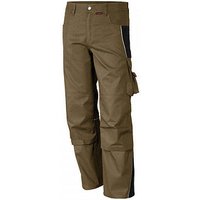 QUALITEX® Herren Arbeitshose „pro mg 245“ khaki/schwarz Größe 42 von QUALITEX®