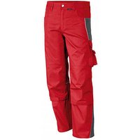 QUALITEX® Herren Arbeitshose „pro mg 245“ rot/grau Größe 42 von QUALITEX®