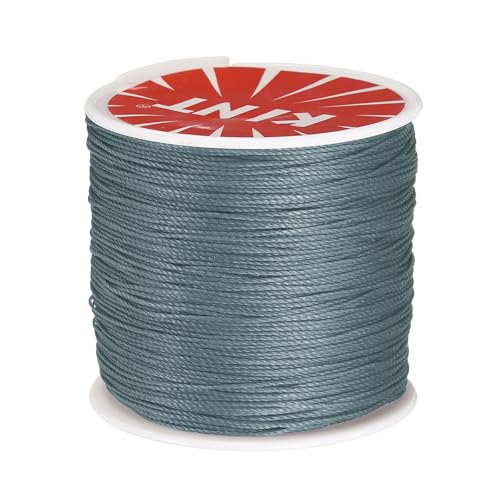 QUARKZMAN 0,55 mm Leder Nähwachs Faden, 116 Yards / 106m, Polyester gewachstes Kordel Leinenfaden für Lederhandwerk, Buchbinden, Schuhreparatur, Grau QUARKZMAN 0,55 mm Leder Nähwachs Faden, 116 Yards / 106m, Polyester gewachstes Kordel Leinenfaden für Lederhandwerk, Buchbinden, Schuhreparatur, Grau von QUARKZMAN