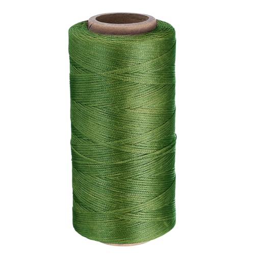 QUARKZMAN 0,8 mm Leder Nähwachs Faden, 270 Yards / 247m, Polyester gewachstes Kordel Leinengarn für Lederhandwerk, Buchbinden, Schuhreparatur, Olive QUARKZMAN 0,8 mm Leder Nähwachs Faden, 270 Yards / 247m, Polyester gewachstes Kordel Leinengarn für Lederhandwerk, Buchbinden, Schuhreparatur, Olive von QUARKZMAN