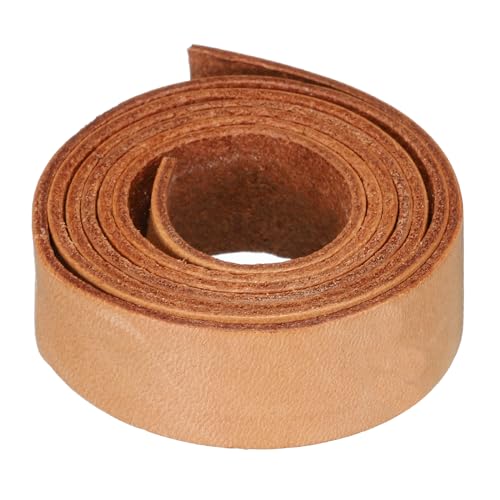 QUARKZMAN 1,1 Meter 20mm Flaches Lederband, Lederschnüre für DIY-Bastelprojekte in Reiner Braun QUARKZMAN 1,1 Meter 20mm Flaches Lederband, Lederschnüre für DIY-Bastelprojekte in Reiner Braun von QUARKZMAN