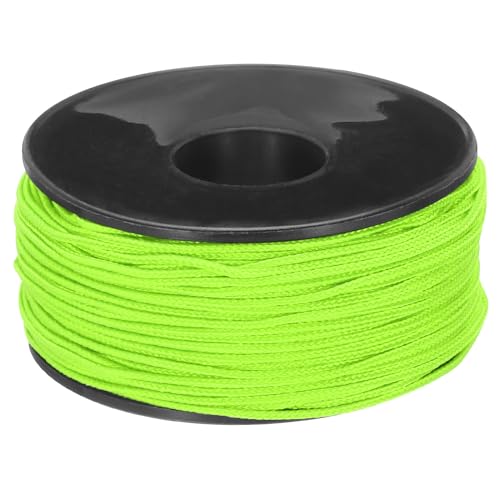 QUARKZMAN 1,18 mm x 164 Fuß Paracord Micro Cord Seil 100 LB Polyester geflochtene Kordelspule für Camping Outdoor Schmuck Armband, Limettengrün QUARKZMAN 1,18 mm x 164 Fuß Paracord Micro Cord Seil 100 LB Polyester geflochtene Kordelspule für Camping Outdoor Schmuck Armband, Limettengrün von QUARKZMAN
