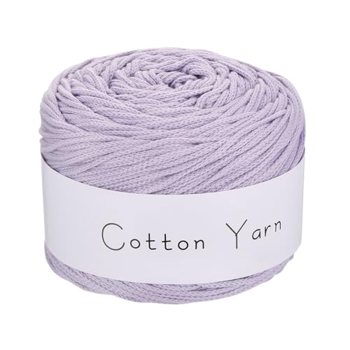QUARKZMAN 1 Strang Baumwollgarn, 100% Baumwoll-Chunky-Garn zum Handstricken, Deckengarn zum Häkeln Jeder von 106g/3,74oz (Pro Strang 150m/164 Yard)/Pink Purple von QUARKZMAN