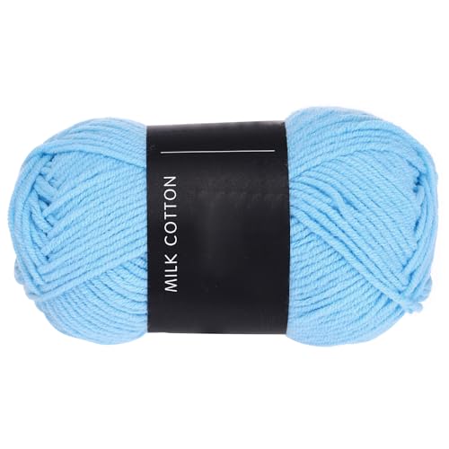 QUARKZMAN 1 Strang Baumwollgarn, 60% Baumwolle, 40% Acrylgarn Häkelgarn, Deckengarn zum Häkeln Jedes von 50g/1,76oz (Pro Strang 80m/87,5 Yard) /Dunkelrot von QUARKZMAN